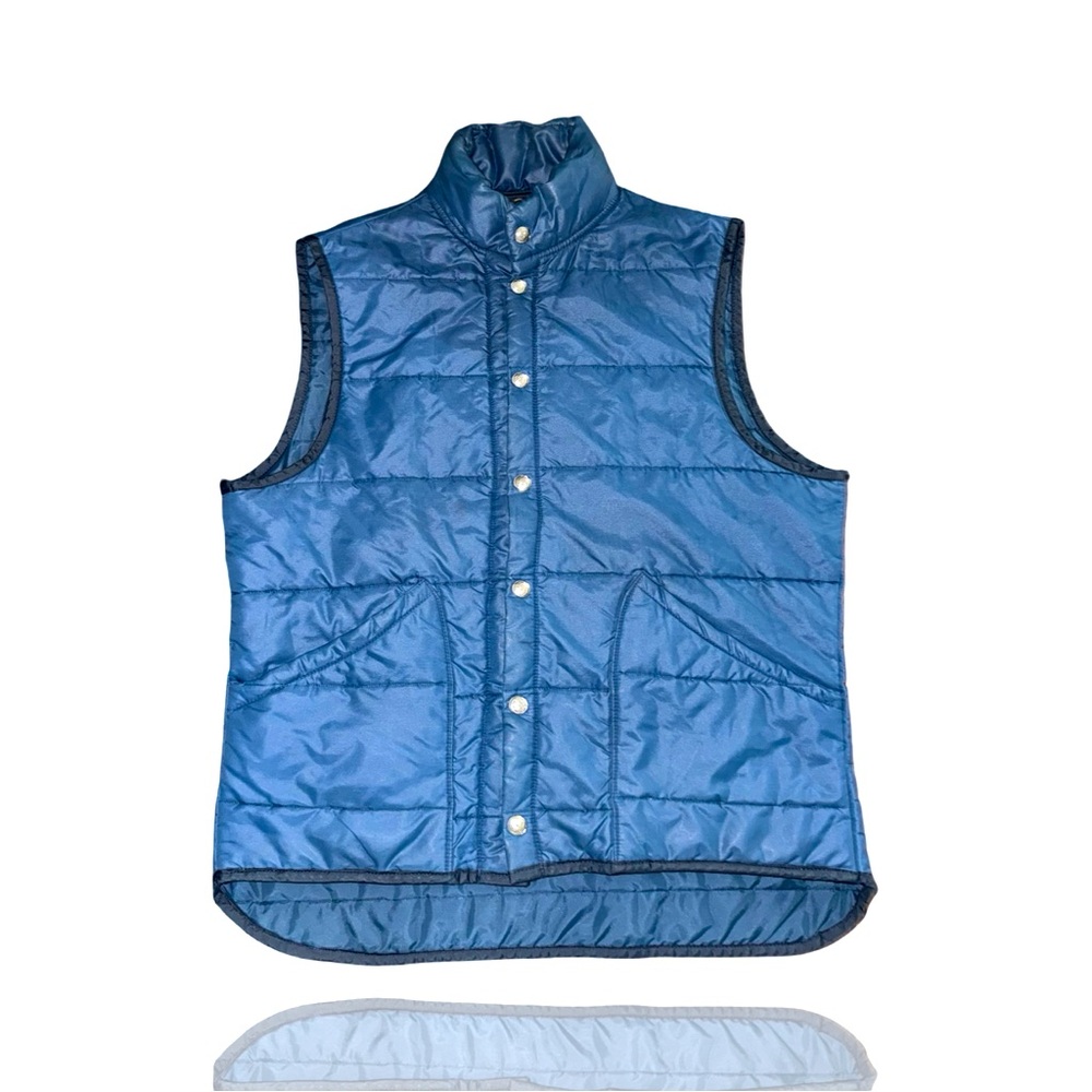 JC Penny 80’s Vintage Puffer Winter Vest: Full Snaps: GUC: Adult Large